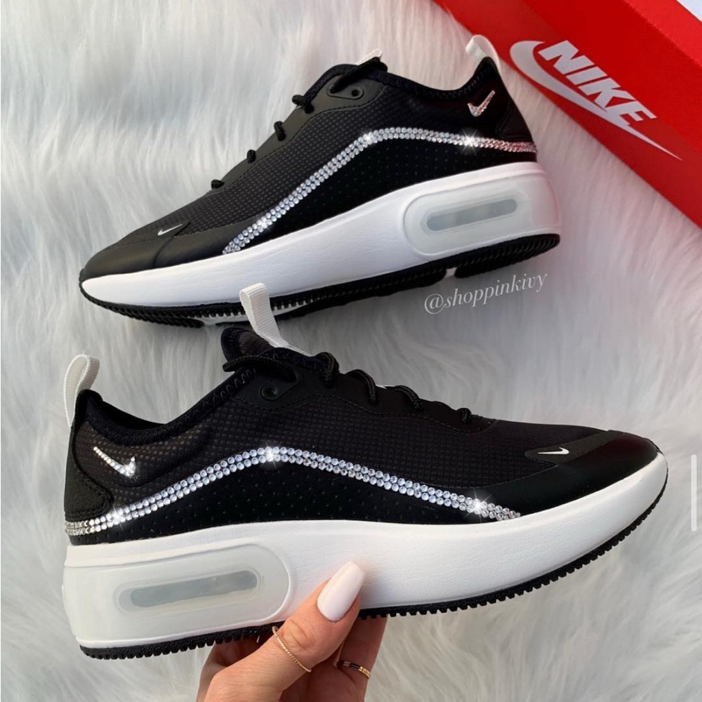 Nike Air Max Dia Sneakers with Custom Swarovski Crystals